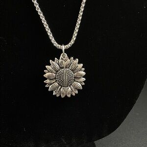 Plunder Design Jewelry Sunshine Sunflower Inspirational Necklace 24-26” NWOT